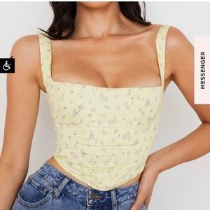 HOUSE OF CB FLORAL CORSET